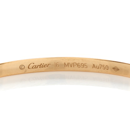Cartier 18K Yellow Gold Small LOVE Bracelet 16 3 of 5