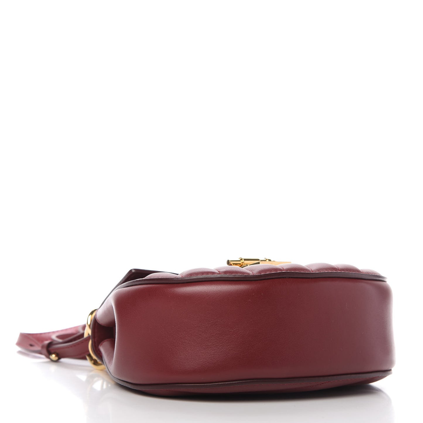 Calfskin Quilted Mini Drew Bijou Shoulder Bag Plum Purple