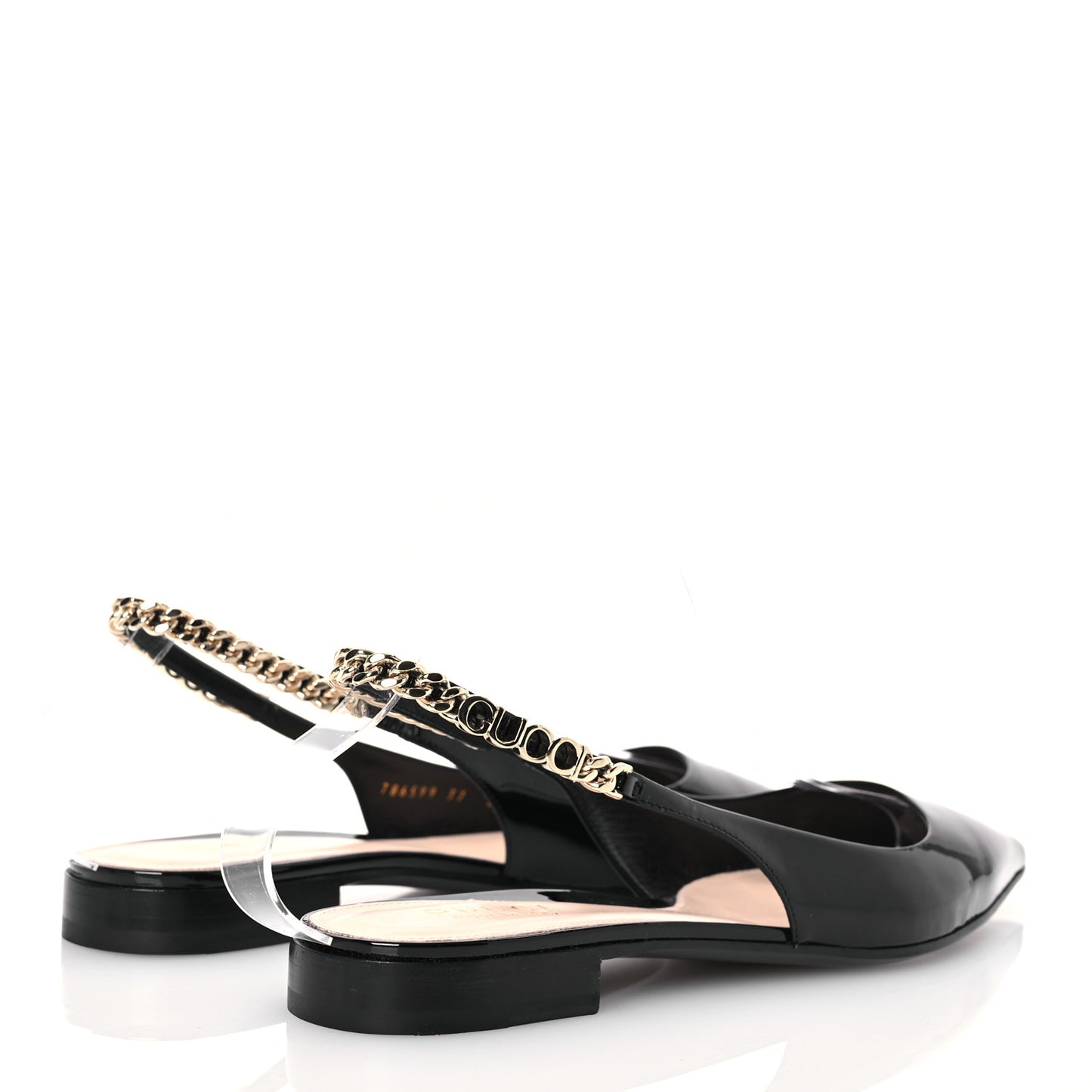 Patent Signoria Ballet Slingback Ballet Flat 37 Black