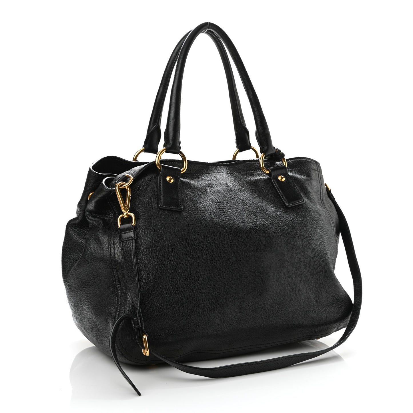 Vitello Daino Tote Black