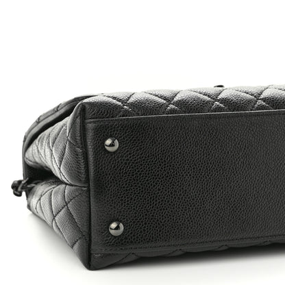 Chanel Caviar Quilted Small Coco Handle Flap So Black 9 of 10
