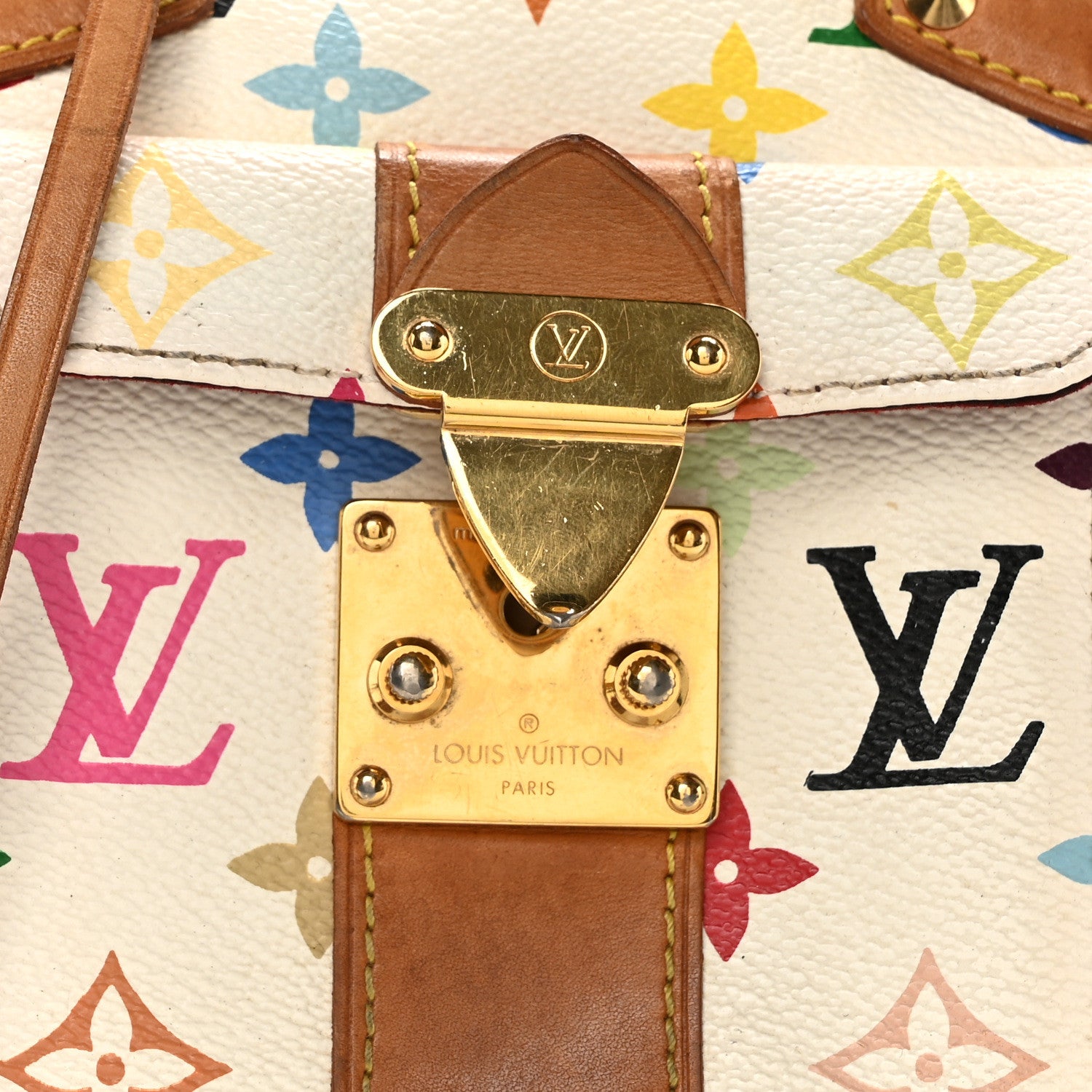 Louis Vuitton Monogram Multicolor Speedy 30 White 7 of 10