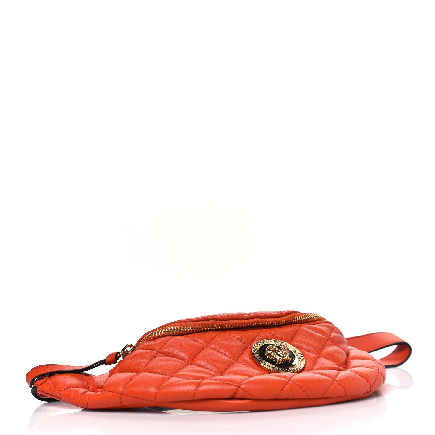 Versace Nappa Quilted Medusa Belt Bag Orange 4 of 9