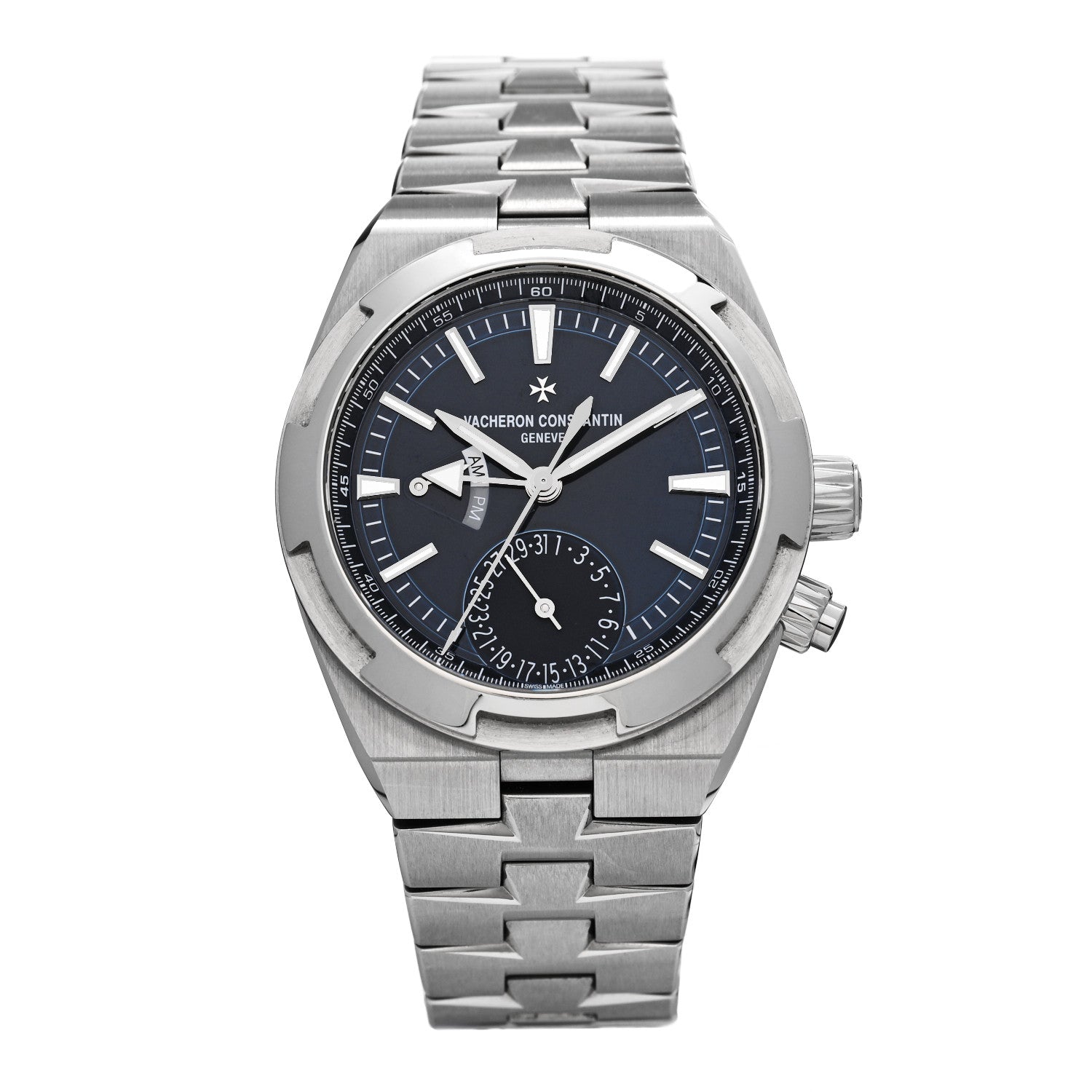 Vacheron Constantin Stainless Steel 41mm Overseas Dual Time Automatic Watch Blue 7900V/110A-B334 1 of 4