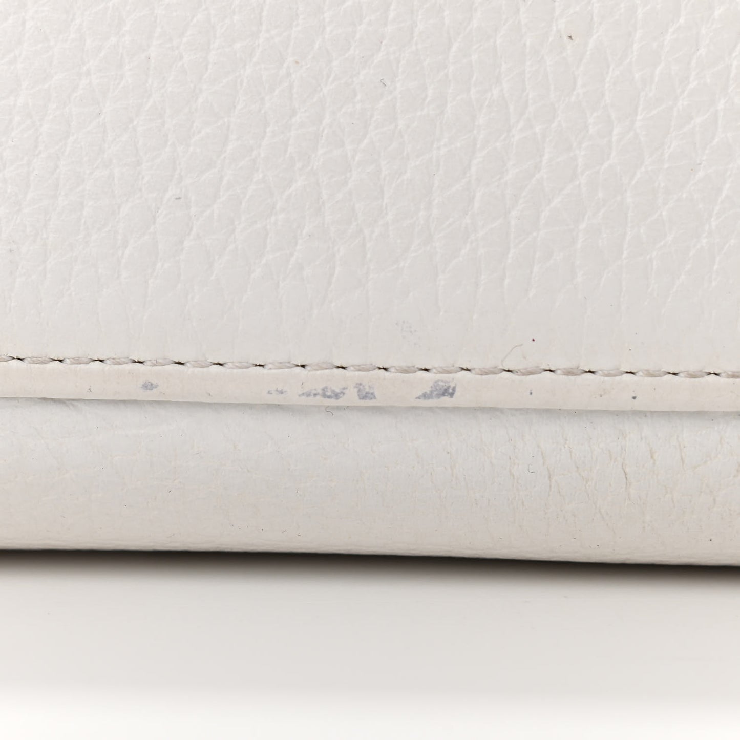 Deerskin Floral Printed Medium Lady Dior White