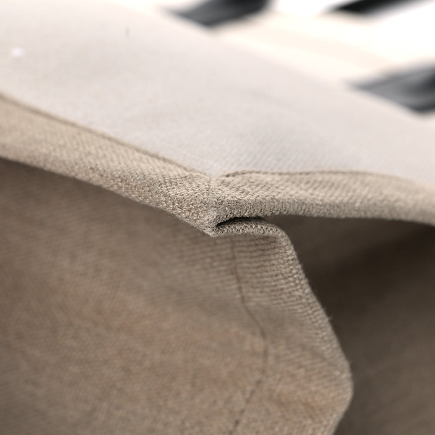Linen Calfskin Rive Gauche Tote Optic White