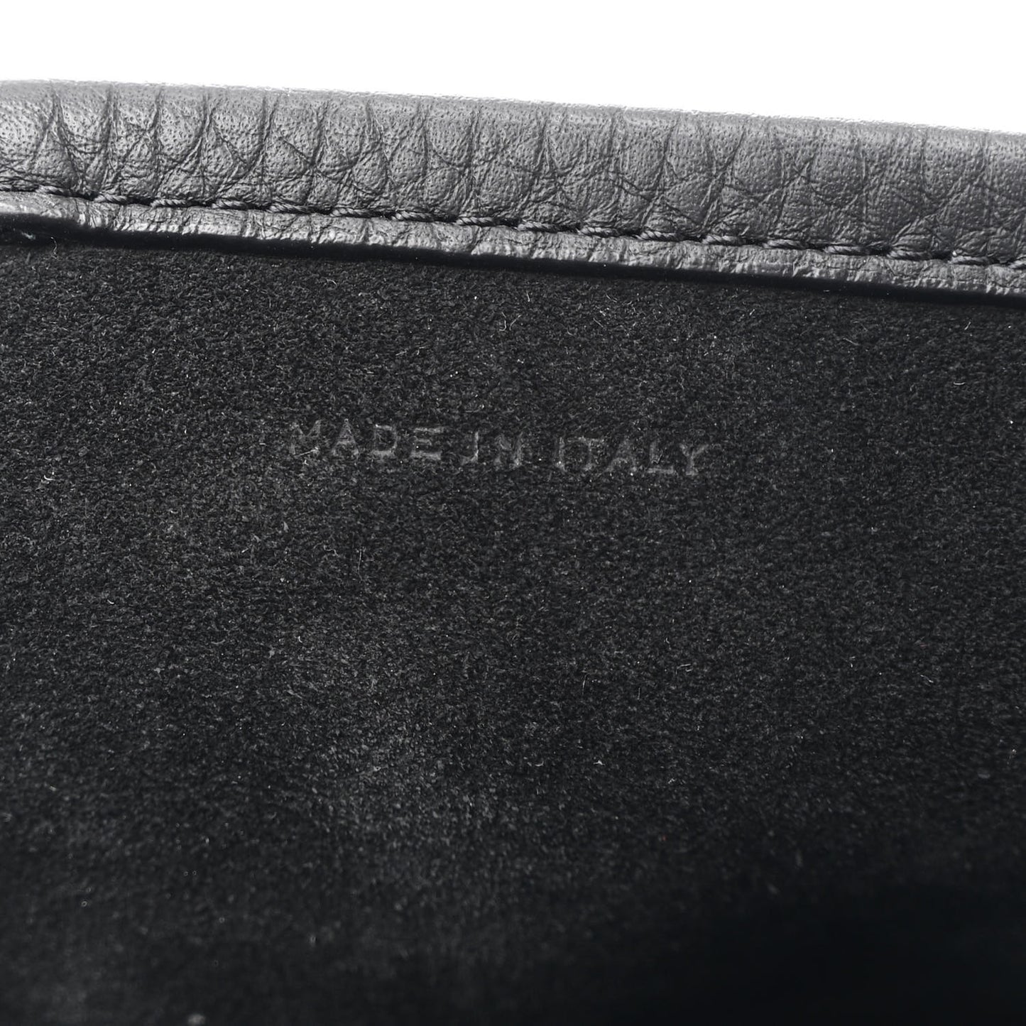 Grained Calfskin Medium N/S Park Tote Black