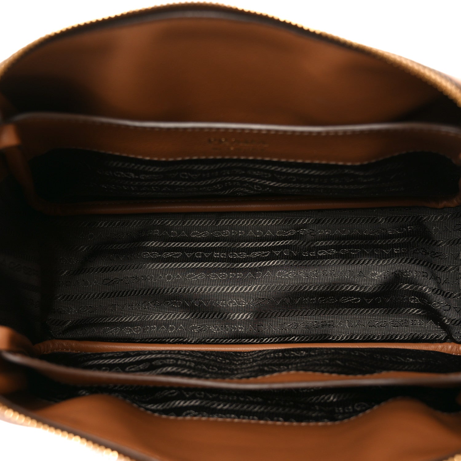 Prada Calfskin Medium Shoulder Bag Caramel 5 of 9