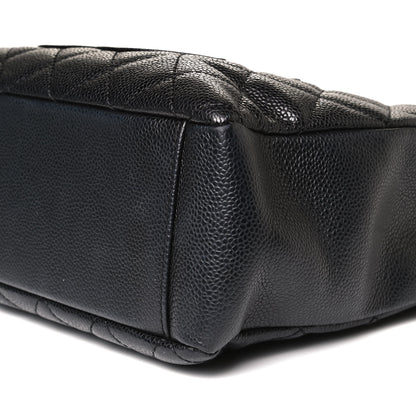 Chanel Caviar Quilted Petit Shopping Tote PST Black 9 of 14
