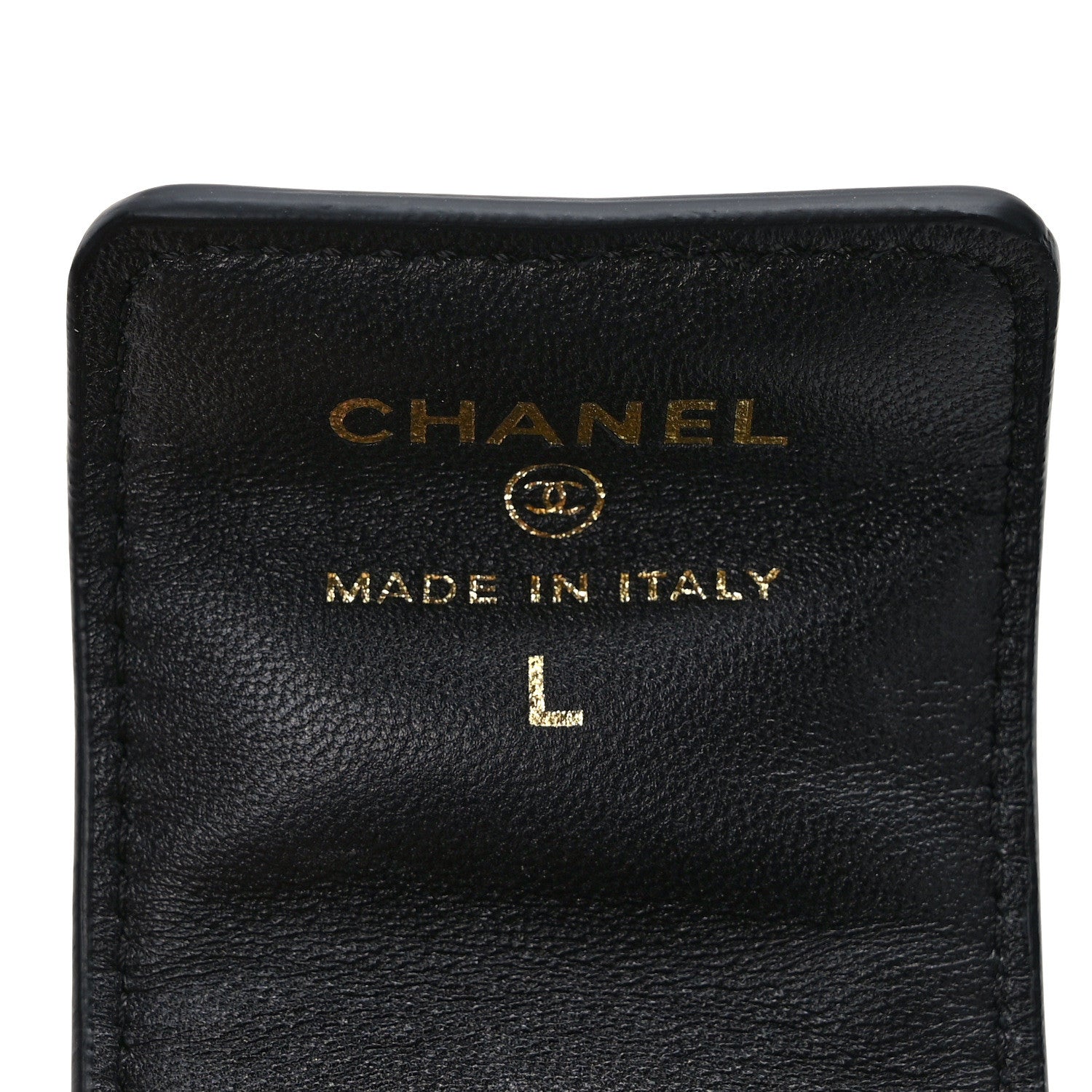 Chanel Lambskin Quilted Flap Card Holder With Cuff L Black 7 of 9