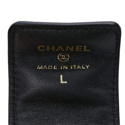 Chanel Lambskin Quilted Flap Card Holder With Cuff L Black 7 of 9