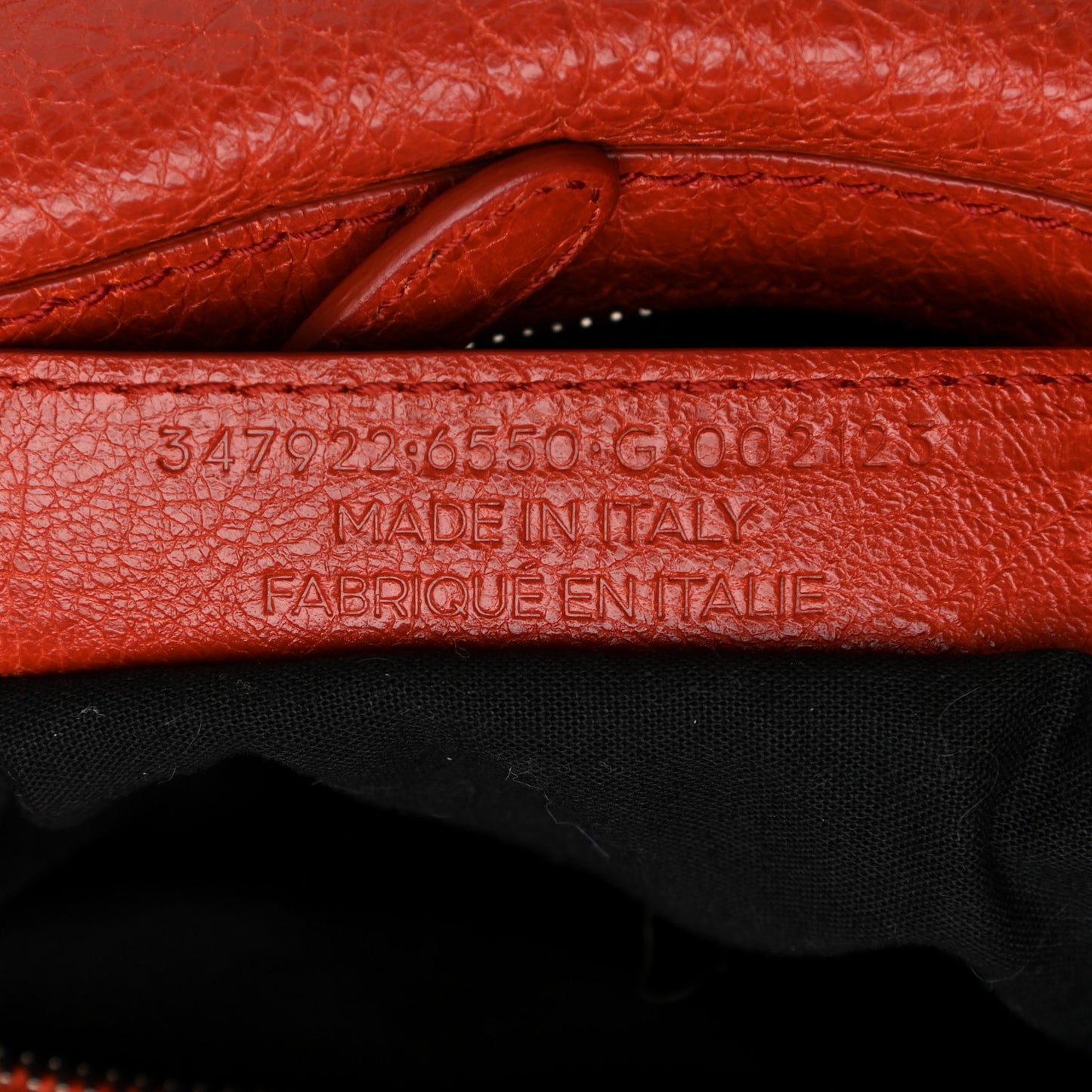 Agneau Giant 12 Hardware Zip Traveler Backpack Rouge Ambre