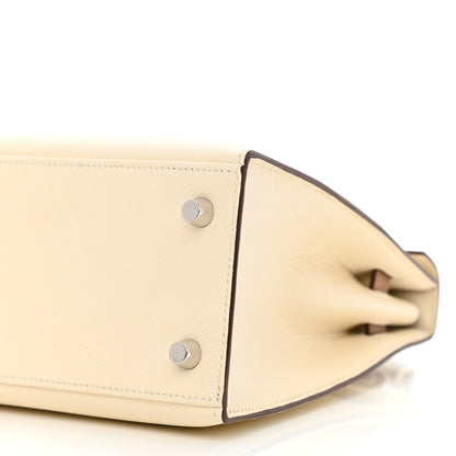 Hermes Epsom Tri-Color Kelly Sellier 25 Nata Chai Gris Meyer 10 of 12