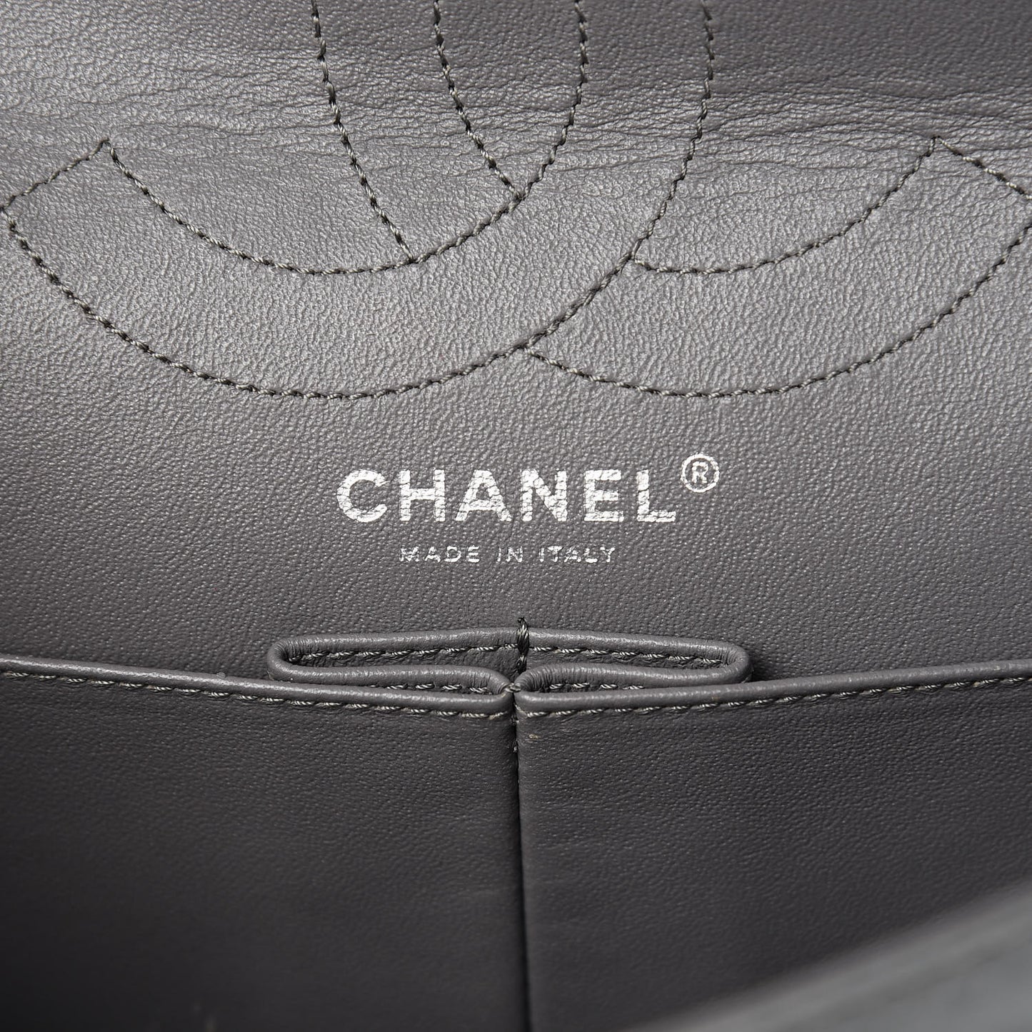 Aged Calfskin Quilted 2.55 Reissue 226 Flap Grey