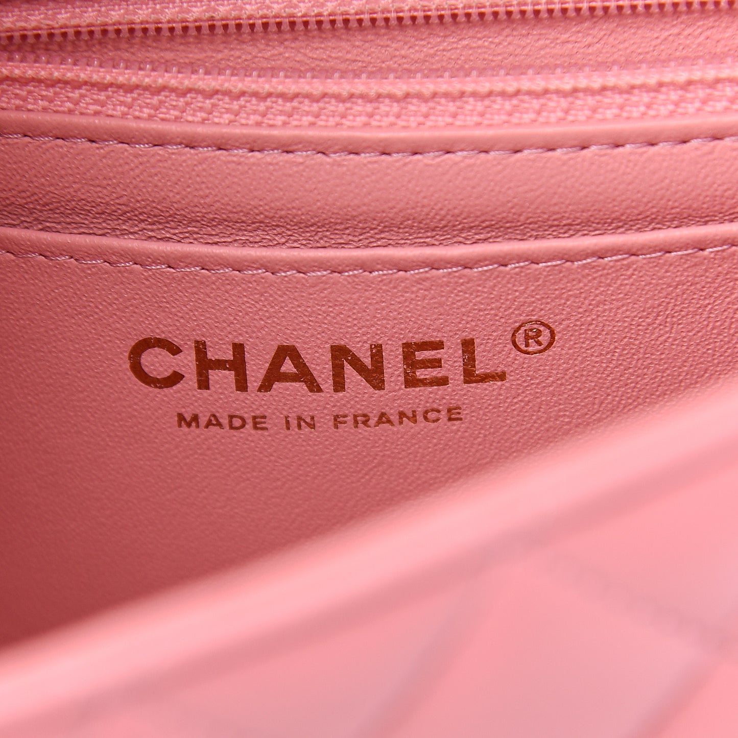 Lambskin Quilted Mini Rectangular Flap Pink