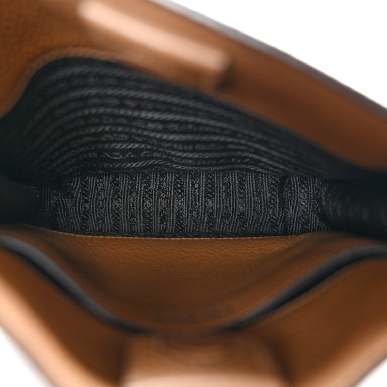 Prada Vitello Daino Soft Mini Hobo Messenger Bag Caramel 5 of 14
