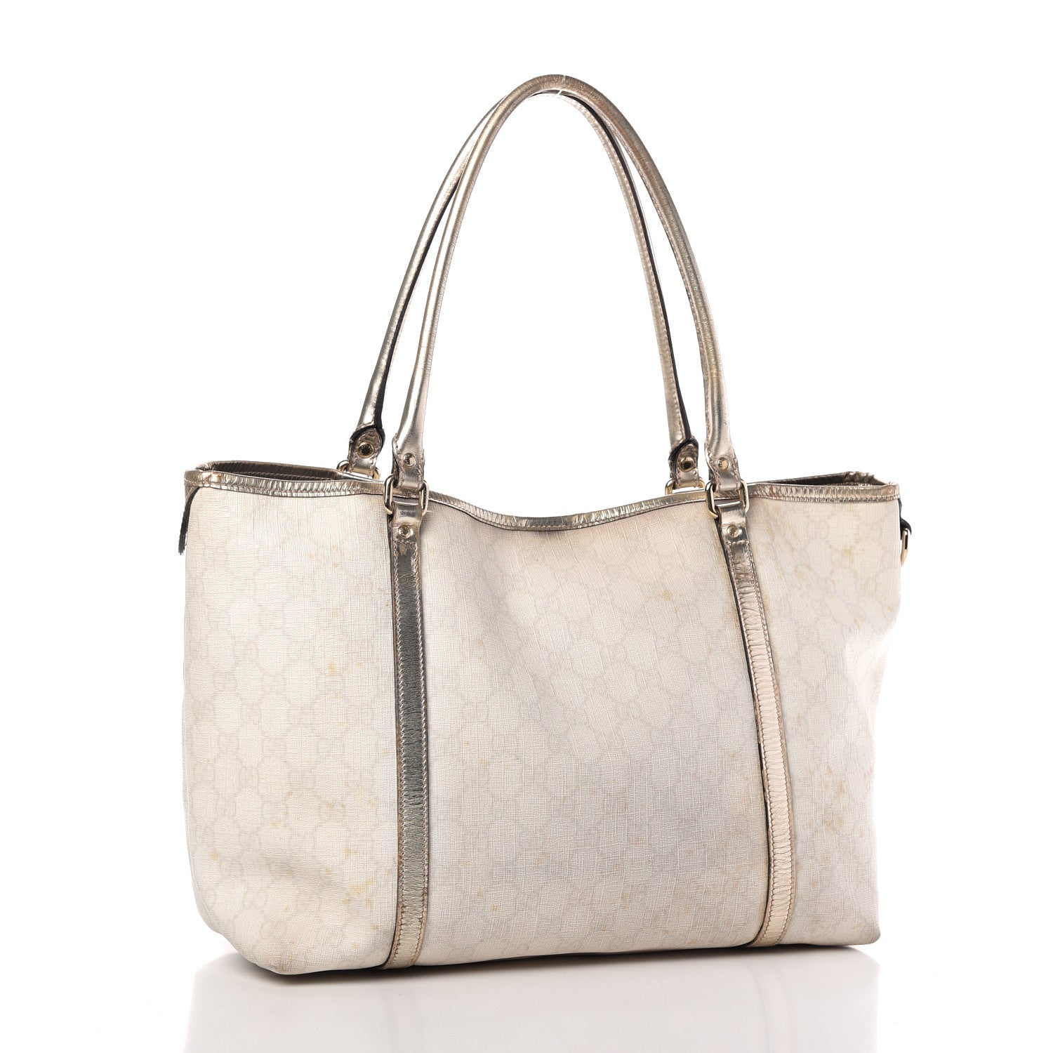Gucci Crystal Monogram Medium Joy Tote Gold 3 of 17