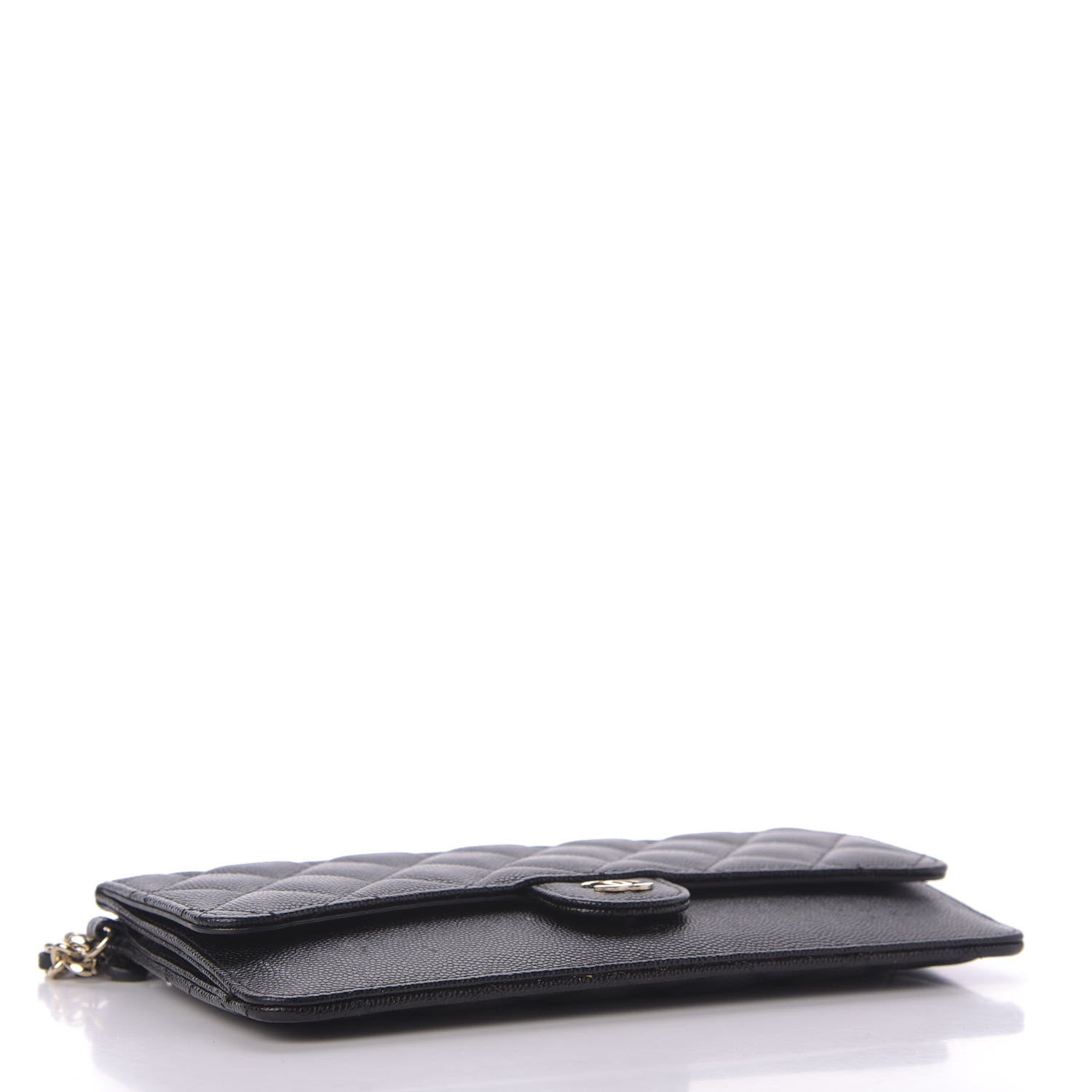 Chanel Caviar Quilted Classic Pouch With Handle Black 4 of 10