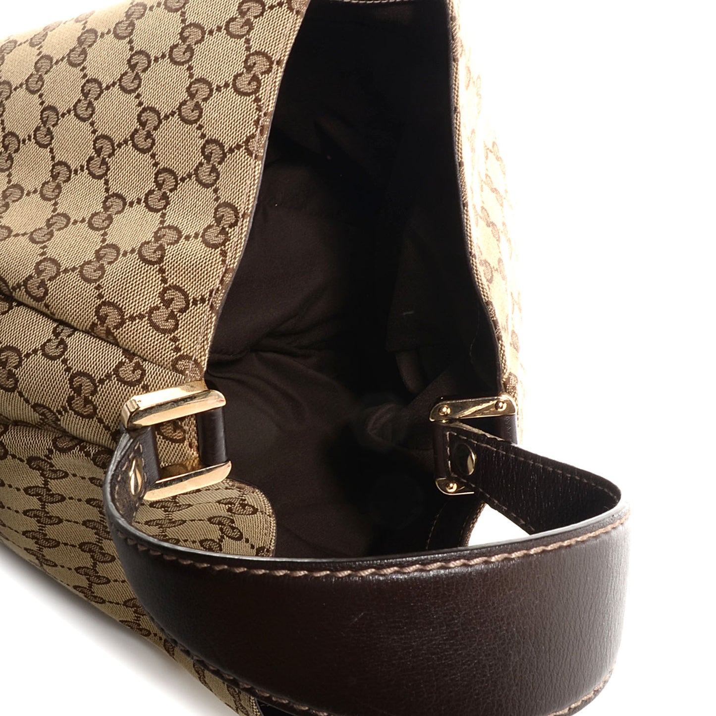 Monogram New Ladies Web Large Hobo Brown