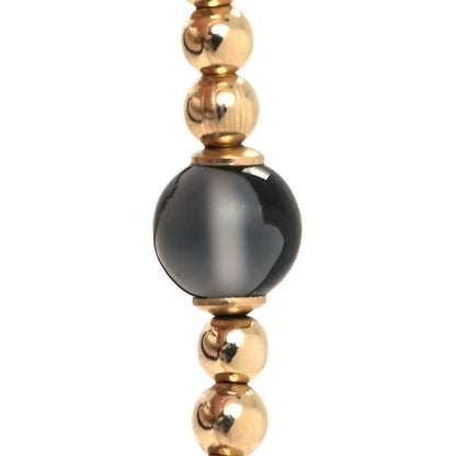 Chanel Pearl Beaded CC Multi Strand Long Necklace Black Gold 6 of 6