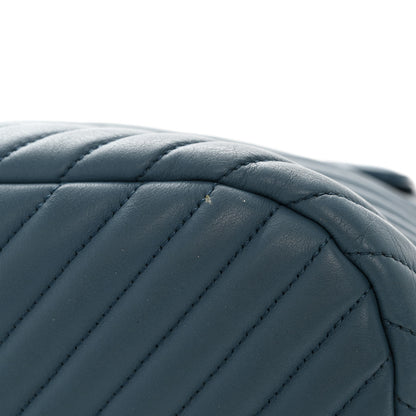 Chanel Calfskin Chevron Quilted Large Urban Spirit Backpack Light Blue 11 of 12