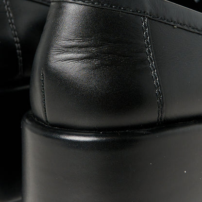 Chanel Calfskin CC Platform Loafers 36.5 Black 10 of 11