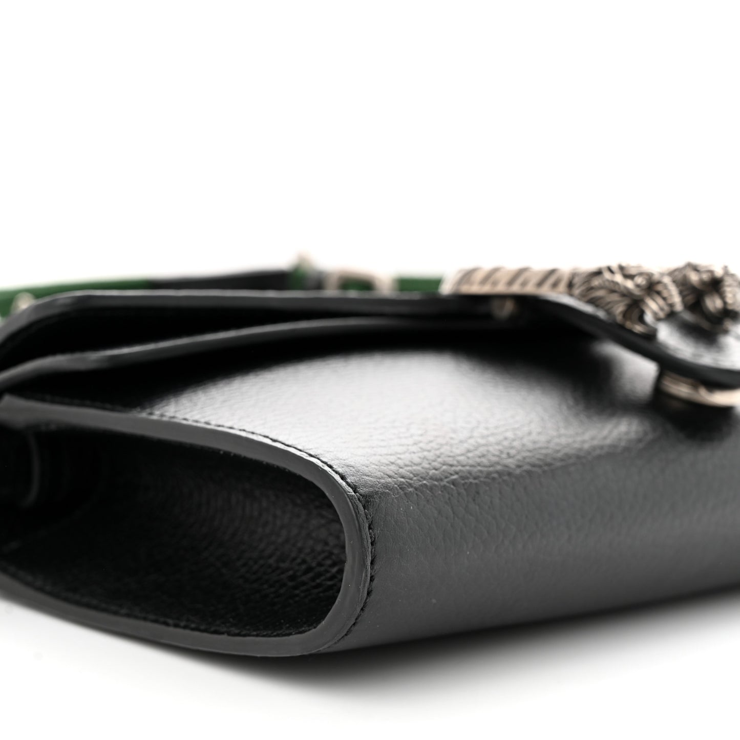 Dollar Calfskin Web Small Dionysus Crossbody Bag Black