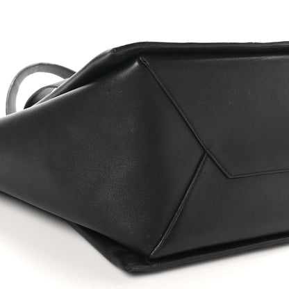 Celine Supple Natural Calfskin Vertical Tri-Fold Bag Black 9 of 10