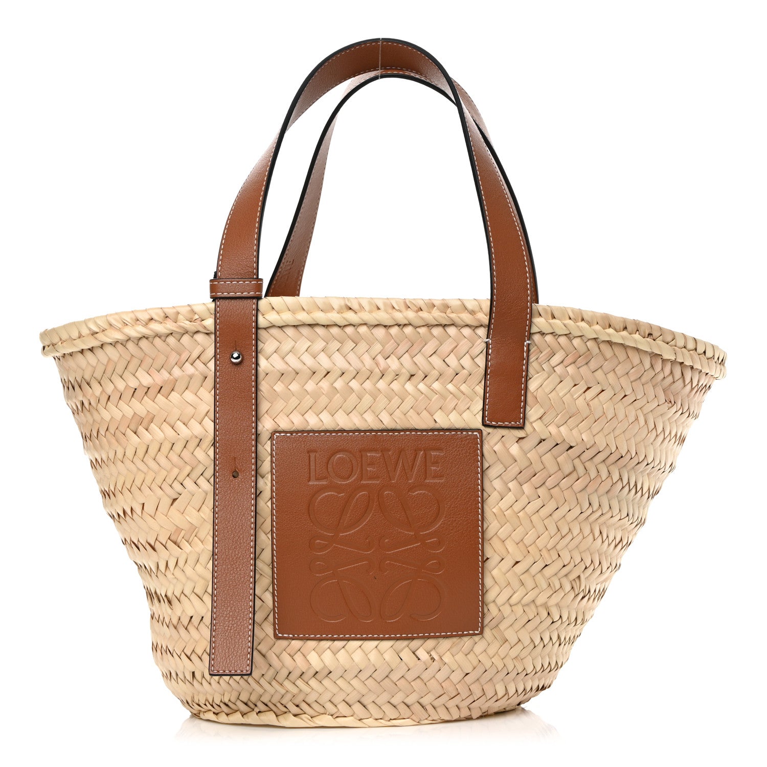 Loewe Raffia Basket Tote Bag Natural Tan 1 of 12