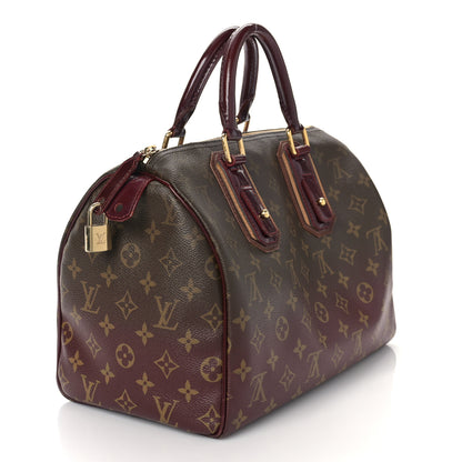 Louis Vuitton Monogram Mirage Speedy 30 Bordeaux 3 of 9