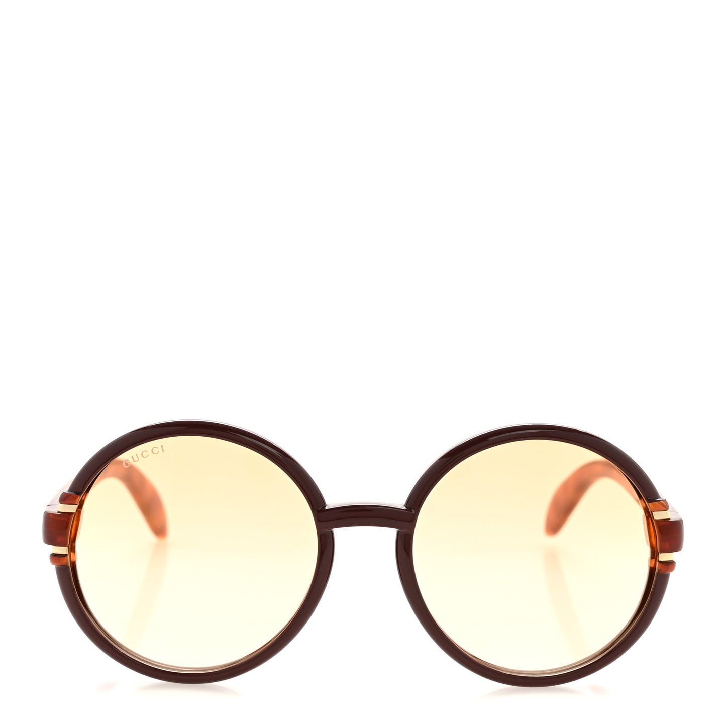 Acetate Round Sunglasses GG1067S Red Tortoiseshell