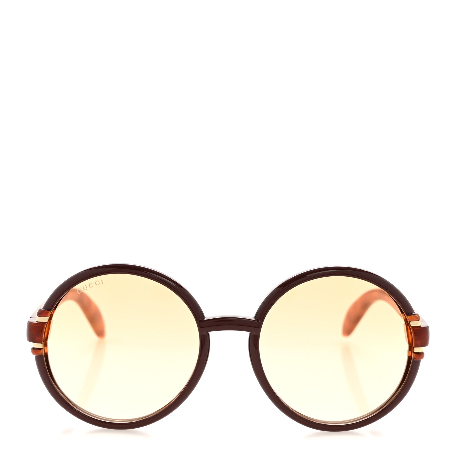 Gucci Acetate Round Sunglasses GG1067S Red Tortoiseshell 2 of 9