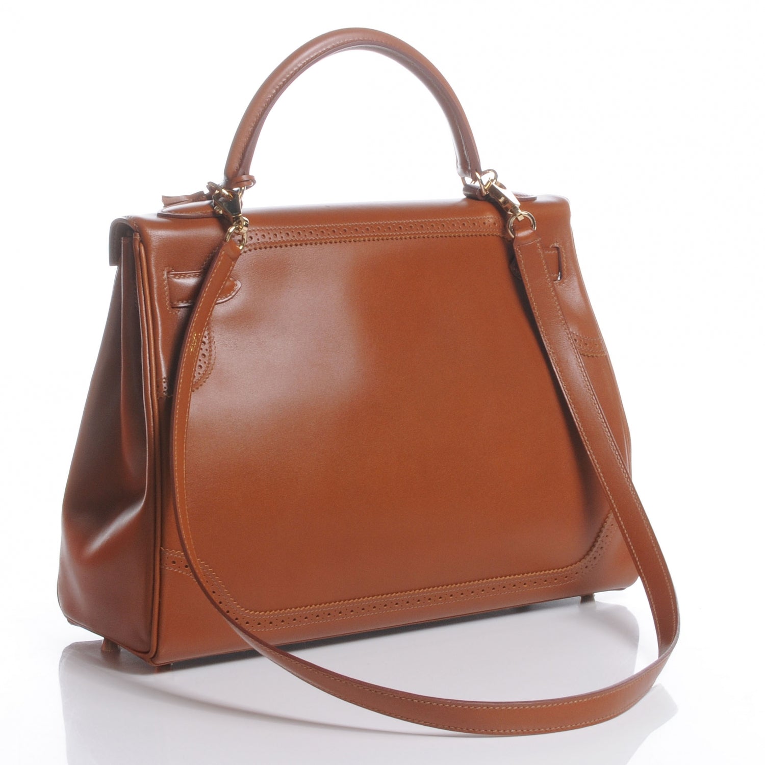 Hermes Tadelakt Ghillies Kelly 32 Fauve 3 of 9