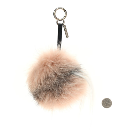 Fendi Fox Rabbit Goat Mink Fur Vitello Flamingo Furbet Monster Bag Bug Charm Light Pink 2 of 5