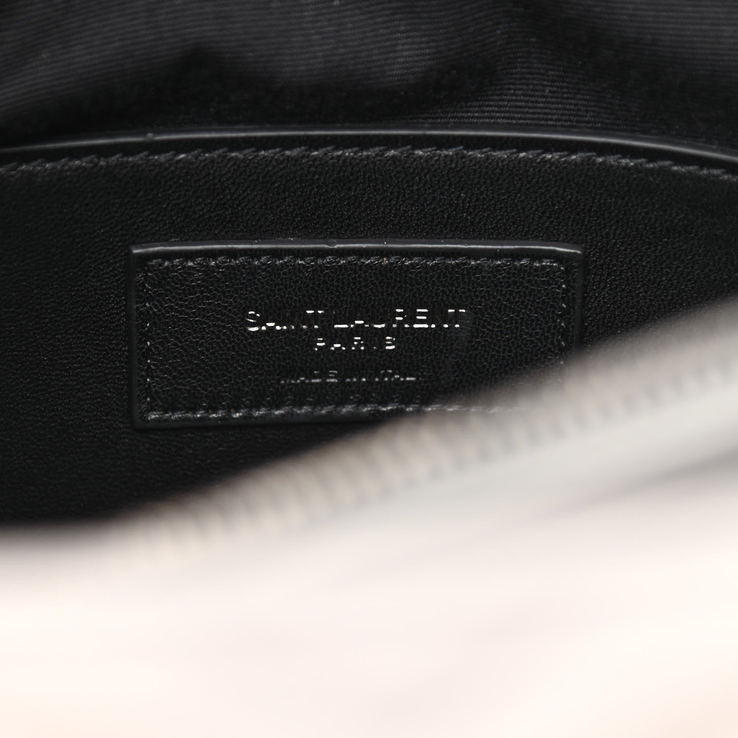 Saint Laurent Sheepskin Matelasse Chevron Monogram Large College Satchel Souris 8 of 12