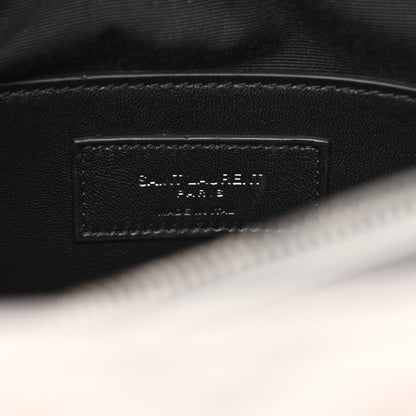 Saint Laurent Sheepskin Matelasse Chevron Monogram Large College Satchel Souris 8 of 12