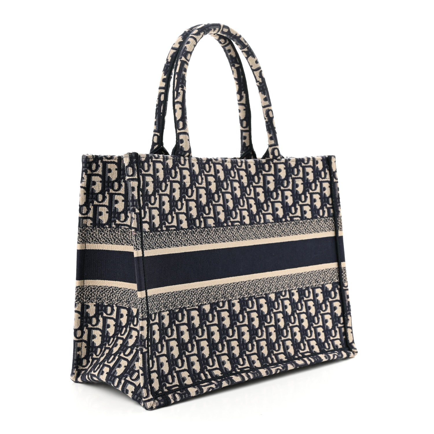 Christian Dior Oblique Medium Book Tote Blue Multicolor 3 of 12