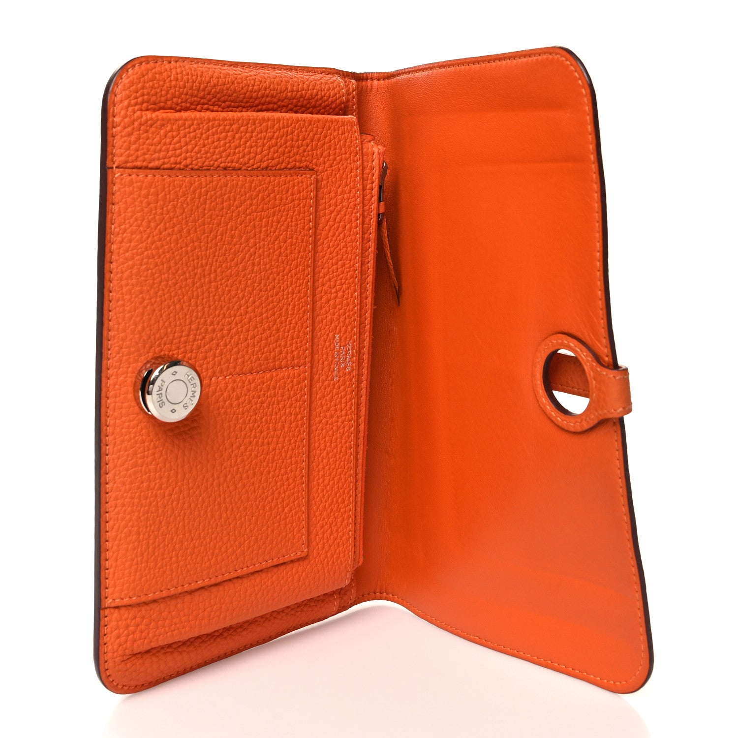 Hermes Togo Dogon Duo Wallet Orange 6 of 16