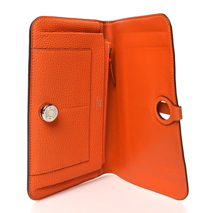 Hermes Togo Dogon Duo Wallet Orange 6 of 16
