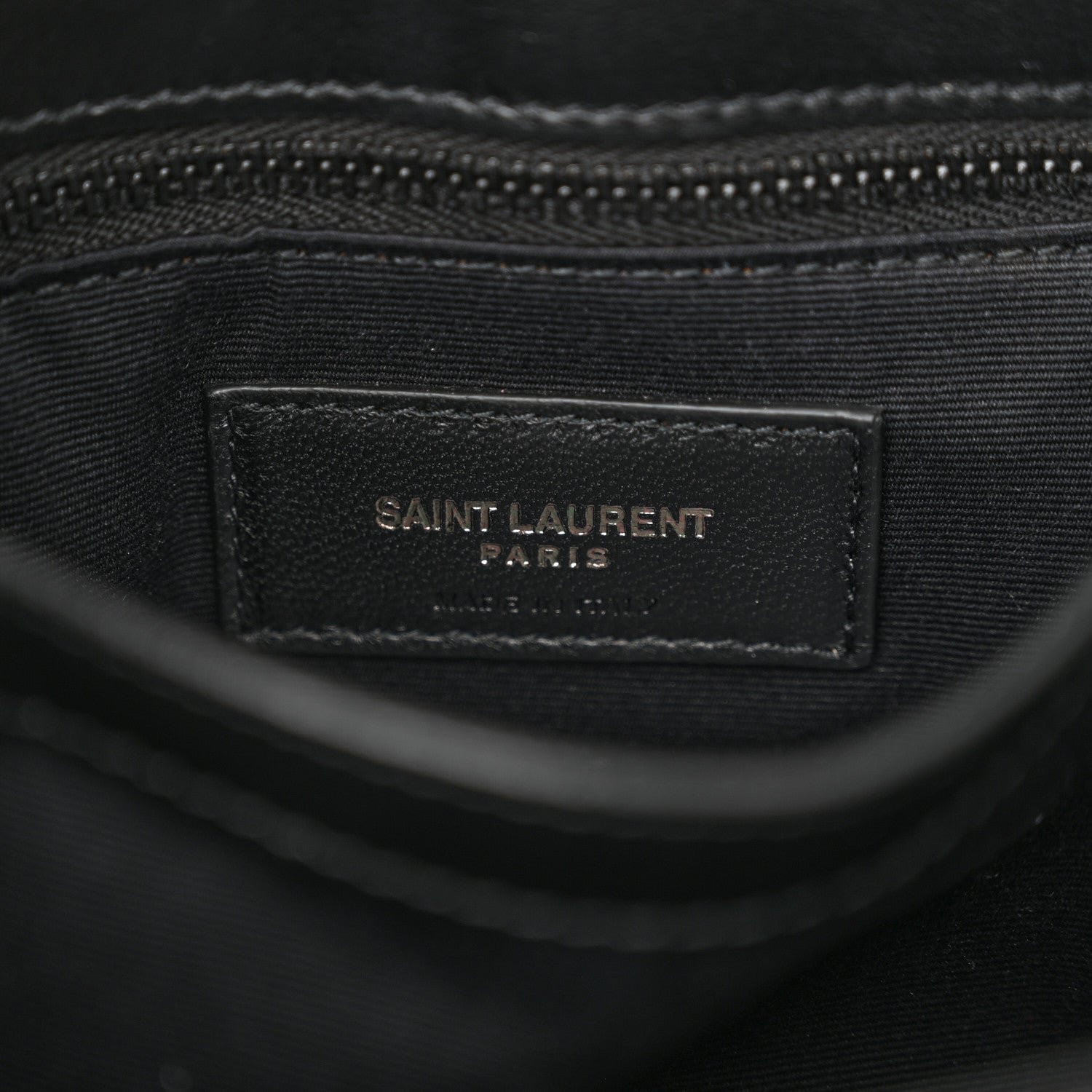 Saint Laurent Calfskin Y Quilted Monogram Monochrome Toy Loulou Crossbody Bag Black 6 of 10