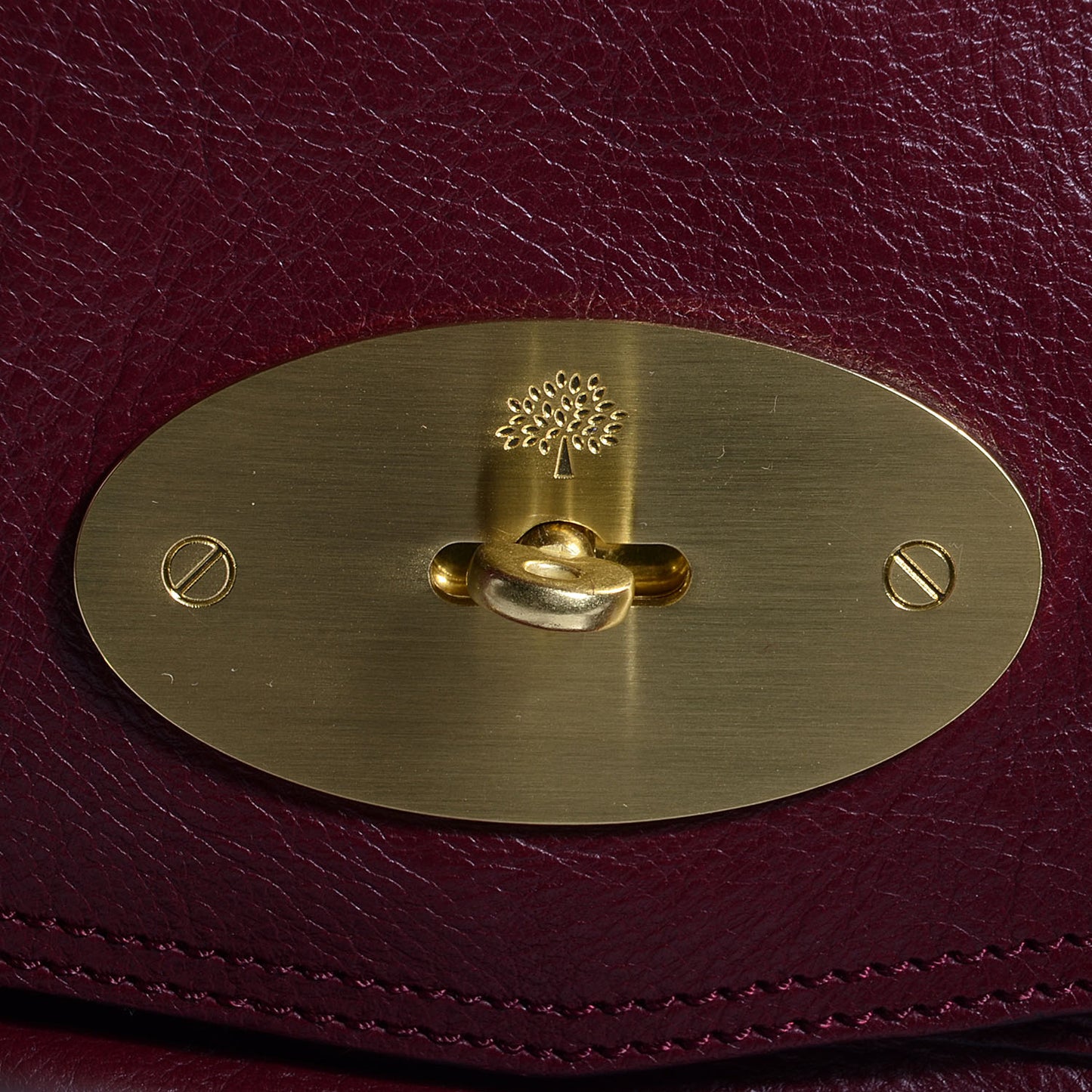 Soft Buffalo Leather Oversized Alexa Oxblood