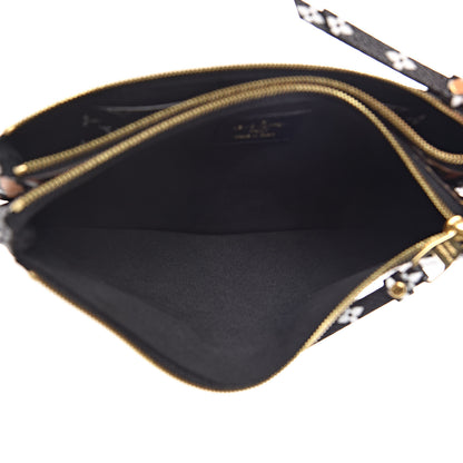 Louis Vuitton Monogram Giant Jungle Pochette Double Zip Black 5 of 9