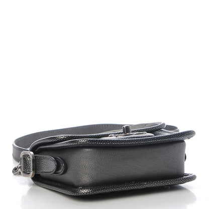 Chanel Iridescent Calfskin Mini Back To School Crossbody Flap Anthracite 4 of 8