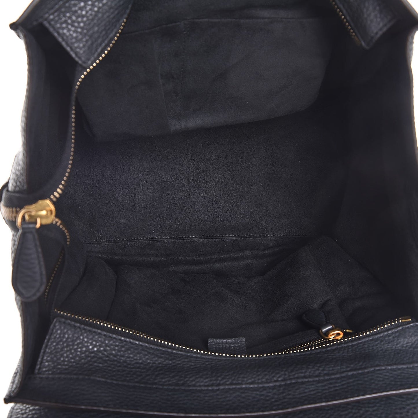 Drummed Calfskin Mini Luggage Anthracite