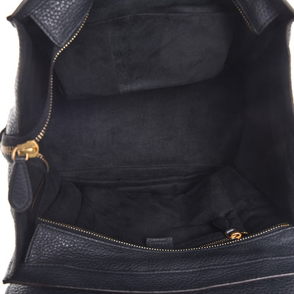 Celine Drummed Calfskin Mini Luggage Anthracite 5 of 7