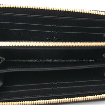 Louis Vuitton Calfskin Colored Monogram Zippy Wallet Blue Black 5 of 6