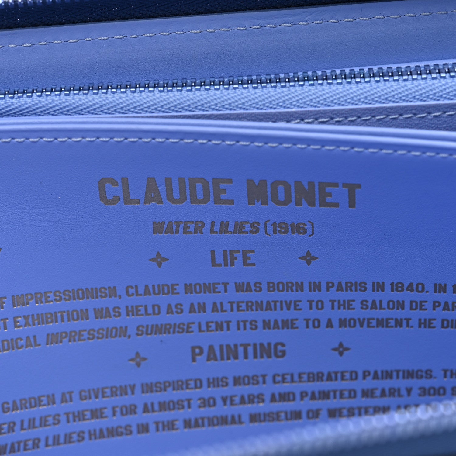 Louis Vuitton Masters Monet Zippy Wallet 7 of 9