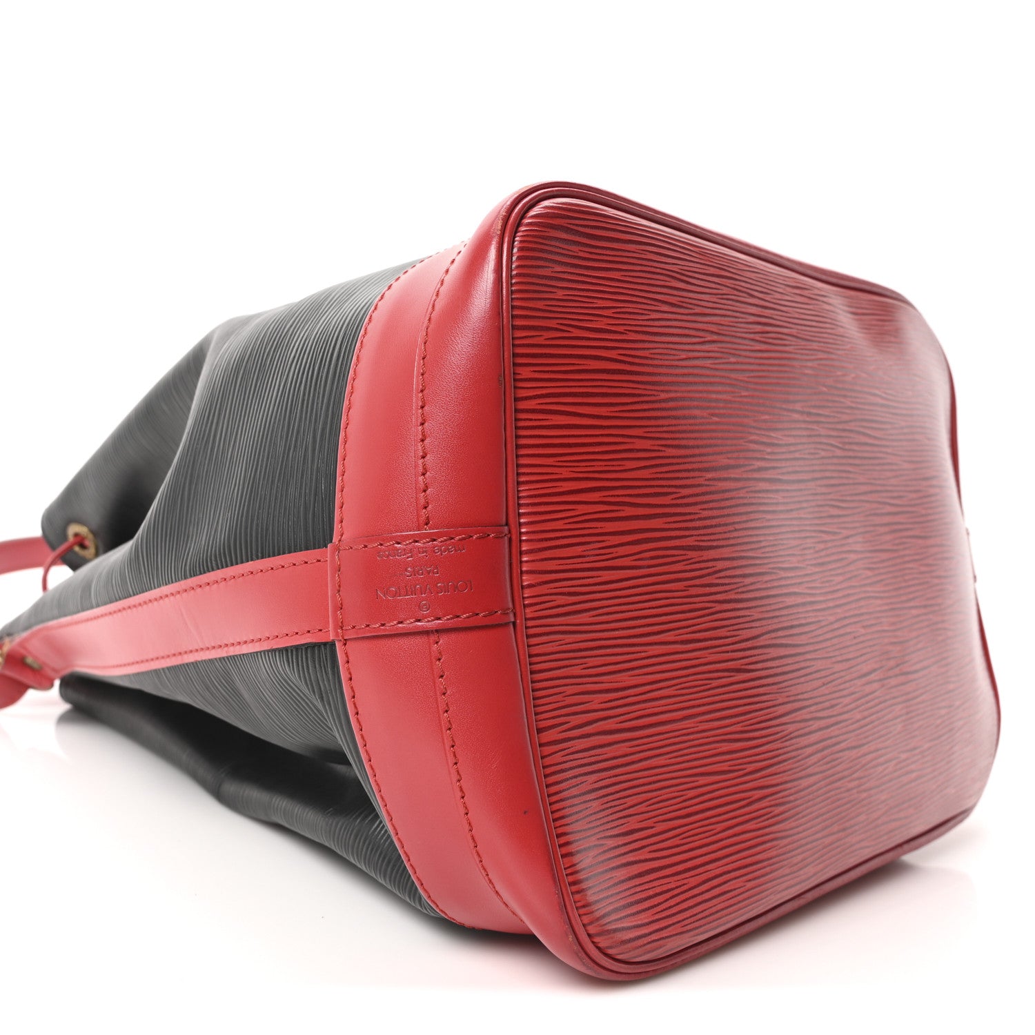 Louis Vuitton Epi Bi-Color Noe Castillan Red Black 8 of 9