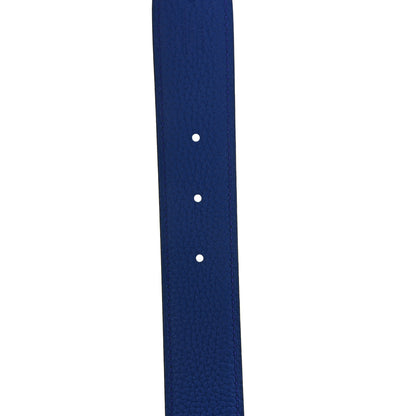 Hermes Box Togo 32mm Belt Strap 100 40 Black Bleu Encre 4 of 5