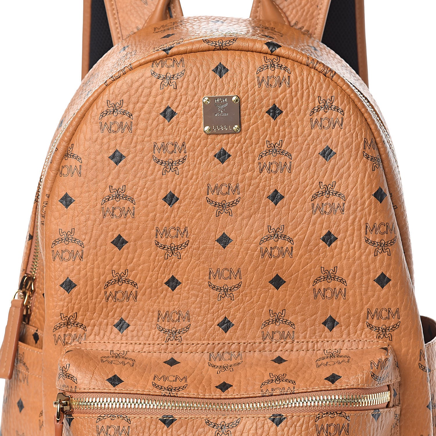 MCM Visetos Medium Stark Backpack Cognac 12 of 12